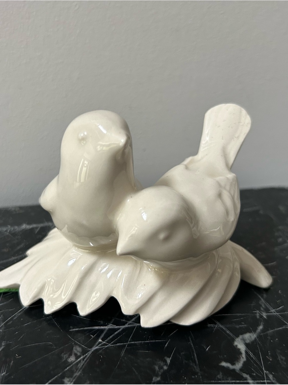 Figurine Birds Pair Home Decor Accent Vintage Decorate Nature Bird